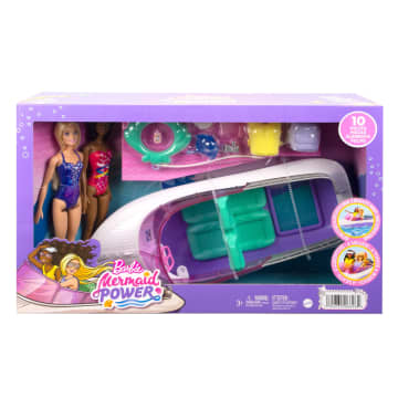 Barbie  Mermaid Power ™  Coffret de Jeu Avec Poupées et Bateau - Imagen 6 de 6