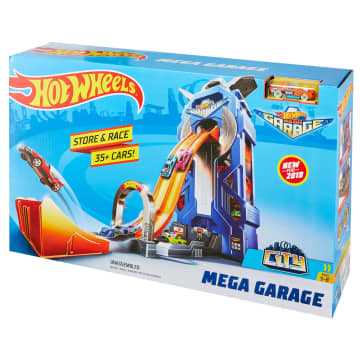 Hot Wheels MEGA Garage Toy Car Track Playset Stores 35 1 64 Scale Vehicles