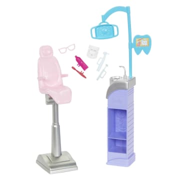 Barbie Profissões Conjunto de Brinquedo Dentista Cabelo Loiro - Image 3 of 6