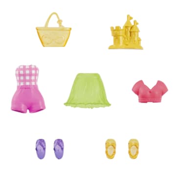 Polly Pocket Conjunto de Brinquedo Pacote de Modas Praia Shimmer - Imagen 5 de 6