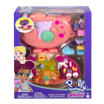 Polly Pocket Starring Shani Cuddly Cat Purse Compact - Image 6 of 6
