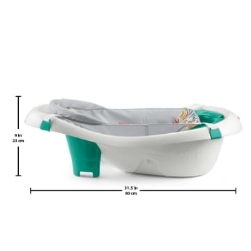 Fisher-Price 4-In-1 Sling ‘n Seat Tub Baby To Toddler Bath With 2 Toys, Whimsical Forest - Imagen 6 de 6