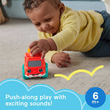 Fisher-Price Chime & Ride Fire Truck Push-Along Toy Vehicle For infants With Fine Motor Activities - Image 2 of 6