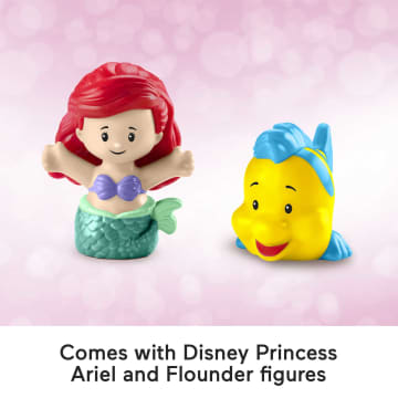 Disney Princess Ariel's Light-Up Sea Carriage Little People Musical Vehicle For Toddlers - Image 5 of 6