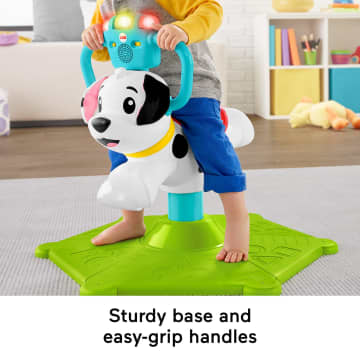 Fisher Price Bounce And Spin Puppy Stationary Musical Ride On Toy