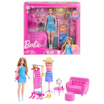 Barbie doll and fashion gift set 2025