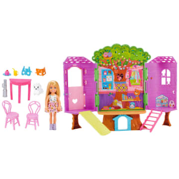 Barbie Chelsea Cabane Dans Les Arbres Coffret Poupée Chelsea et Chiot - Image 2 of 5