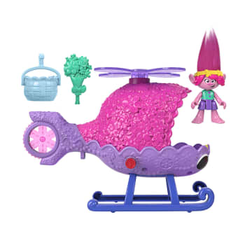 Imaginext Dreamworks Trolls L’Hélico de Poppy, Fig., Véh., 4 Élém. - Imagen 5 de 6