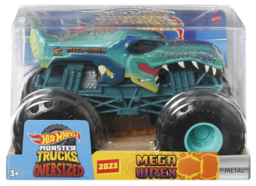 Hot Wheels Monster Trucks Vehículo de Juguete Mega-Wrex Escala 1:24 - Imagen 4 de 4