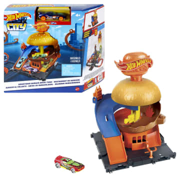 Hot Wheels City Pista de Brinquedo Hamburgueria - Image 1 of 6