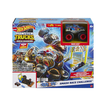 Hot Wheels-Coffret Monster Trucks Arena Smashers Défi Carambolage - Image 4 of 4
