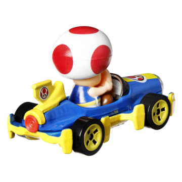 Hot Wheels Mario Kart Veículo de Brinquedo Toad Mach 8 - Image 3 of 4