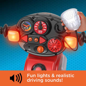 Fisher-Price Harley Davidson Tricycle For Toddlers, Lights & Sounds, Adjustable Seat - Image 3 of 6