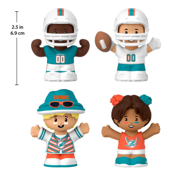Little People Collector Miami Dolphins Special Edition Set For Adults & NFL Fans, 4 Figures - Image 2 of 6