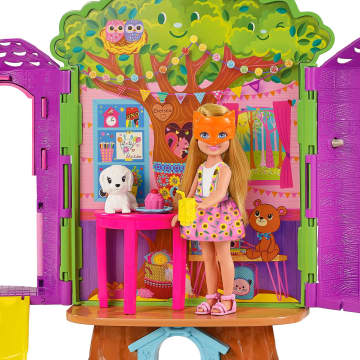 Barbie Chelsea Cabane Dans Les Arbres Coffret Poupée Chelsea et Chiot - Image 5 of 5