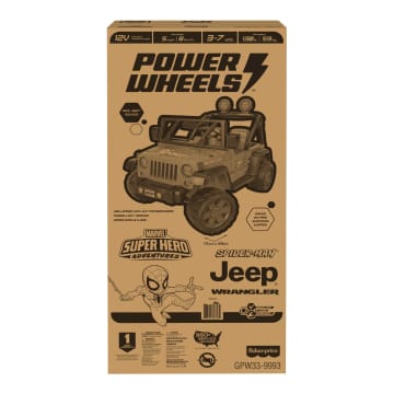 Fisher Price Power Wheels Spider Man Jeep Wrangler Mattel