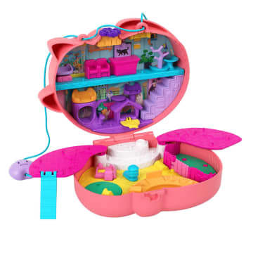 Polly Pocket Starring Shani Cuddly Cat Purse Compact - Image 1 of 6