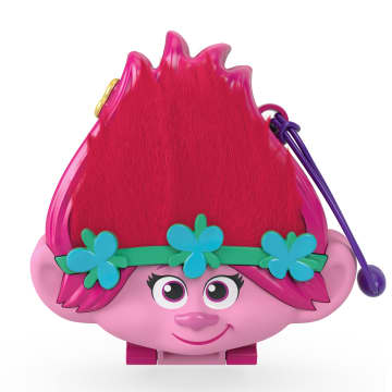 Polly Pocket & Dreamworks Trolls Compact Playset With Poppy & Branch Dolls & 13 Accessories - Image 4 of 6