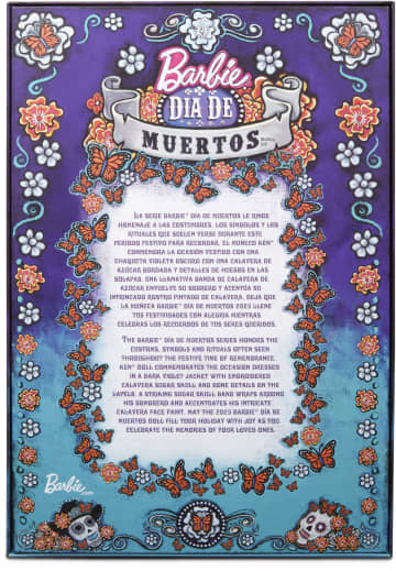 2023 Día De Muertos Ken Doll Wearing Blue Jacket And Black Hat, Barbie Signature Collectible - Image 6 of 6