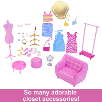 Barbie Doll And Fashion Set Barbie Clothes With Closet Accessories