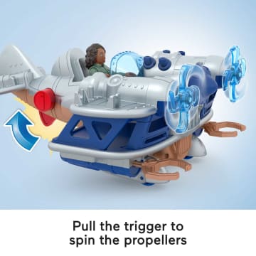 Imaginext Jurassic World Dominion Kayla Watts Figure & Toy Plane, AIr Tracker, 4 Pieces - Image 3 of 6