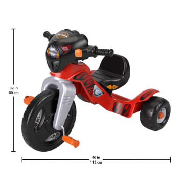 Fisher-Price Harley Davidson Tricycle For Toddlers, Lights & Sounds, Adjustable Seat - Image 6 of 6