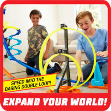 Hot wheels track builder spin launch clearance