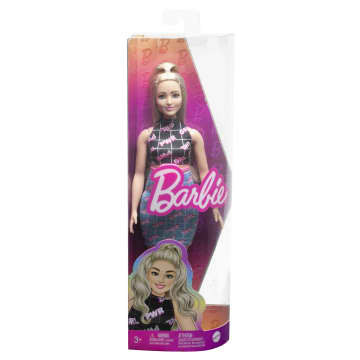 Barbie Fashionista Boneca Vestido de Impressão Girl Power - Imagen 2 de 6