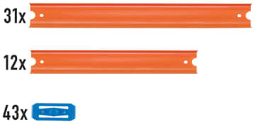 Hot wheels car and mega track pack shop
