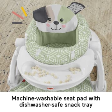Fisher-Price Sit-Me-Up Seat Portable Baby Chair With Snack Tray And Newborn Toys, Puppy Perfection - Imagem 3 de 6