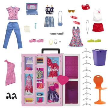 Barbie Coffret Placard de Rêve, 60+ Cm Largeur, 35+ Éléments, 3+ Ans - Image 4 of 6