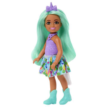 Unicorn-Inspired Chelsea Barbie Doll With Green Hair, Unicorn Toys - Imagem 2 de 6