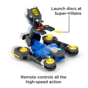 Imaginext DC Super Friends Batman Transforming Batmobile Remote Control Car With Lights & Sounds - Imagen 4 de 6
