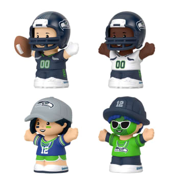 Little People Collector Seattle Seahawks Special Edition Set For Adults & NFL Fans, 4 Figures - Image 3 of 6