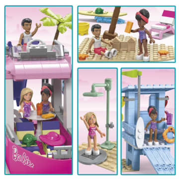 MEGA Barbie-Bateau de Rêve à Malibu-Coffret de Construction - Image 4 of 6