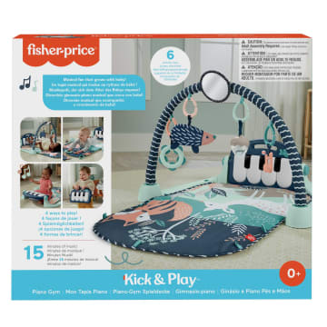 Fisher-Price Tapis D’Activités Pour Bébé, Piano, Jouets, Faon Marine - Imagen 6 de 6