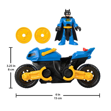 Imaginext DC Super Friends Batman Toy Figure & Transforming Batcycle, Preschool Toys - Imagem 5 de 6