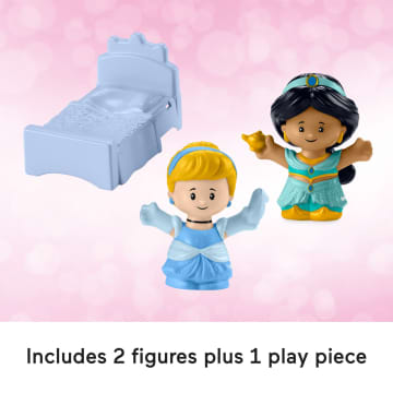 Disney Princess Magical Lights & Dancing Castle Little People Toddler Playset, 2 Figures - Imagen 5 de 6