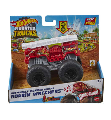 Hot Wheels Monster Trucks Roarin’ Wreckers 5 Alarm - Image 2 of 2