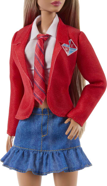 Barbie Mia Doll Inspired By Rebelde & RBD Wearing Removable School Uniform With Boots & Necktie - Image 3 of 4