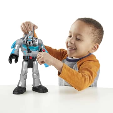 Imaginext DC Super Friends Figura de Acción Batman Insider & Exo Traje Gris - Imagem 2 de 6