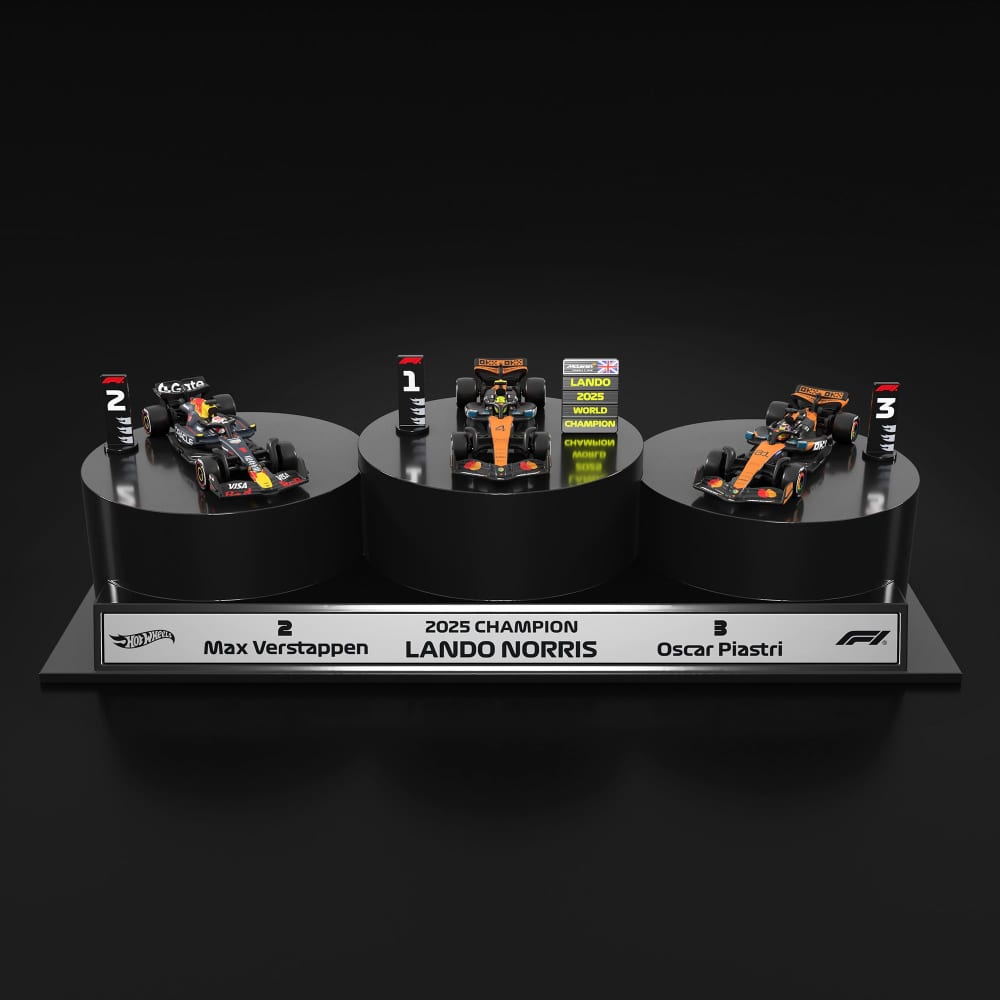Hot Wheels® 2025 Formula 1® Podium Set | Mattel Creations – Mattel