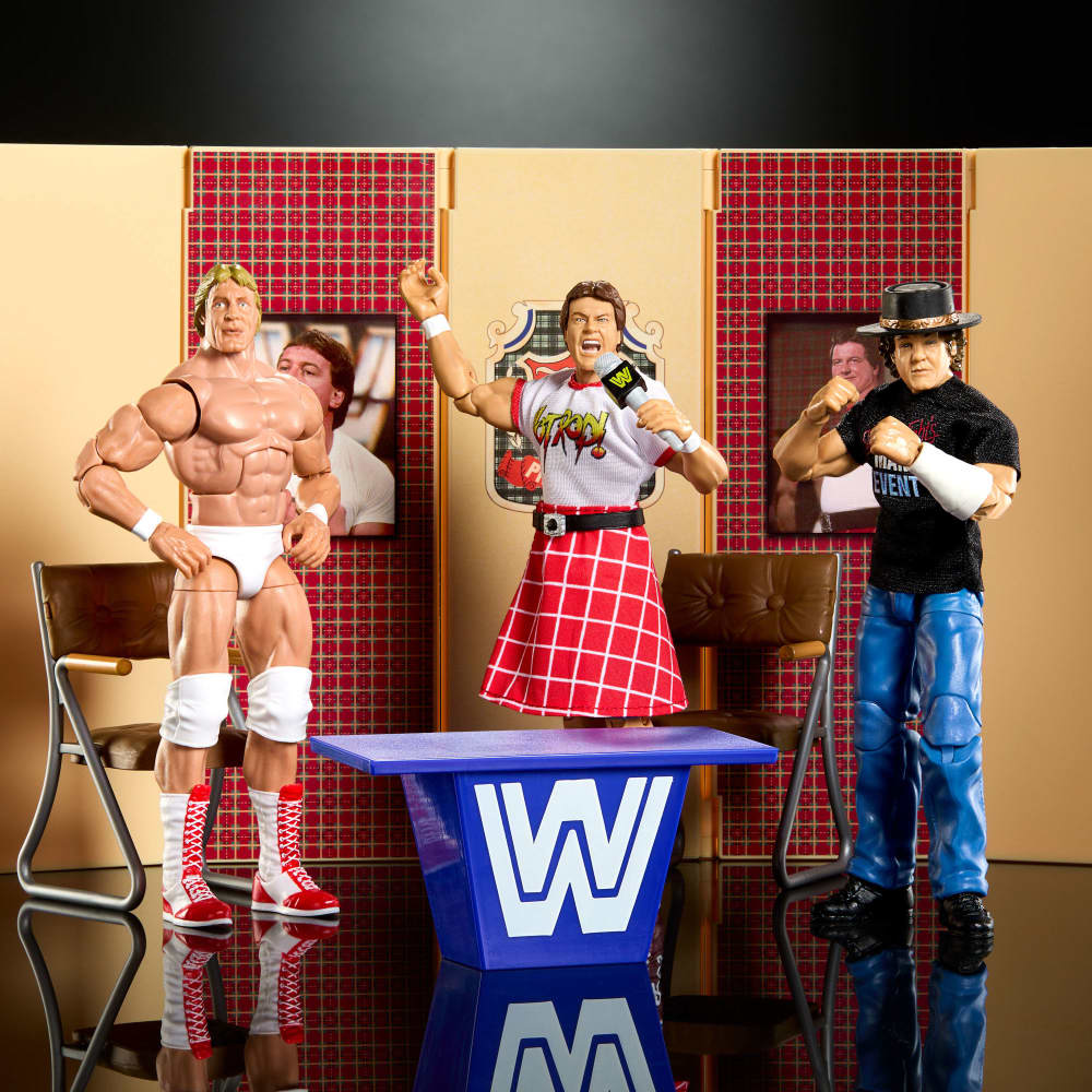 WWE Elite Collection Piper's Pit Set of 3 Action Figures | Mattel