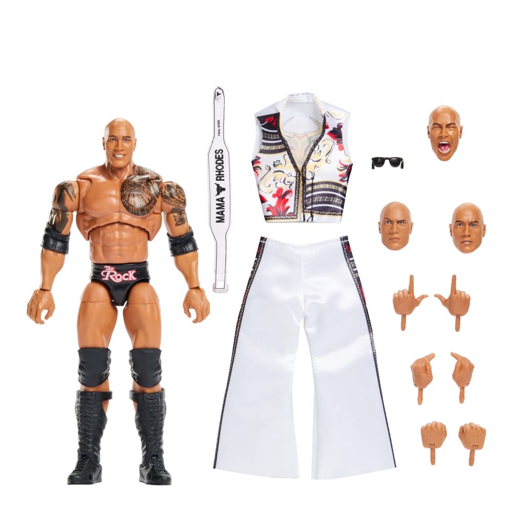 WWE Ultimate Edition The Rock Final Boss Action Figure | Mattel
