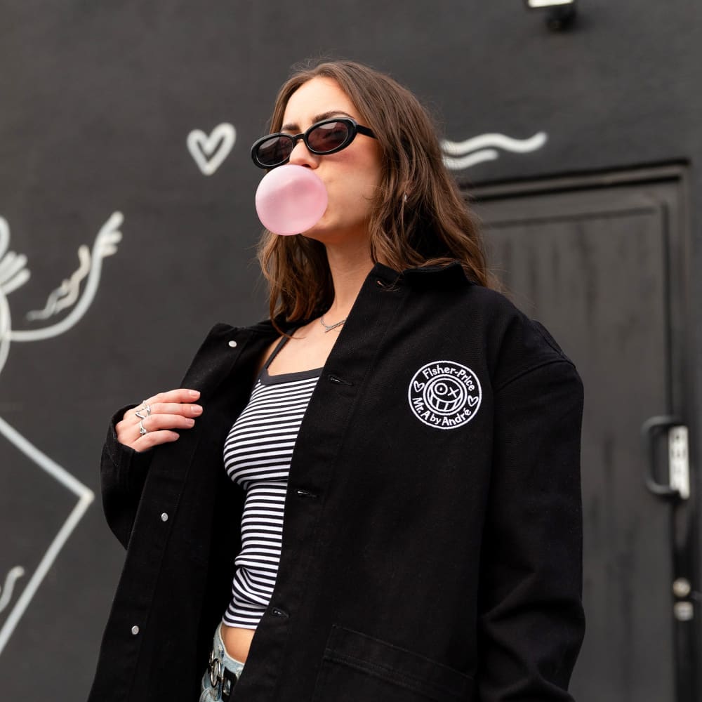 Fisher Price x André Saraiva Black Chore Jacket | Mattel Creations