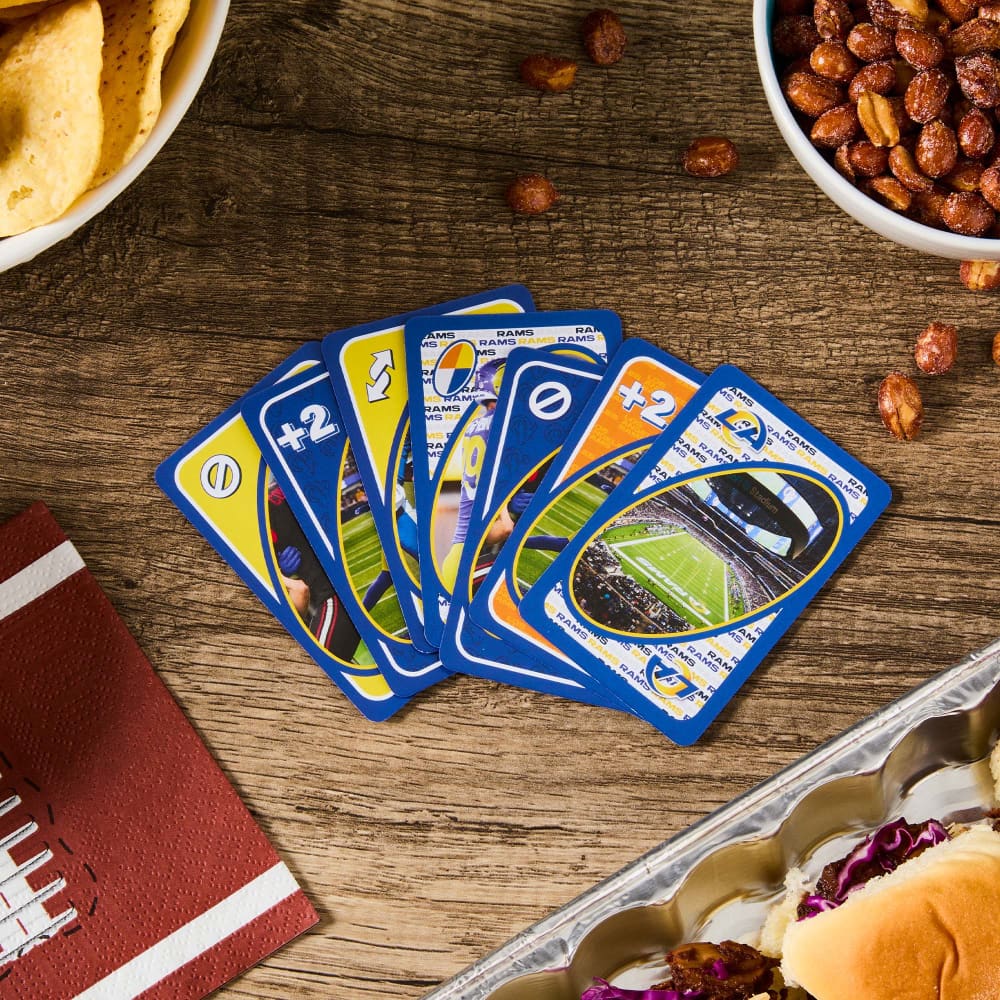 UNO Fandom NFL Los Angeles Rams Game Deck | Mattel Creations