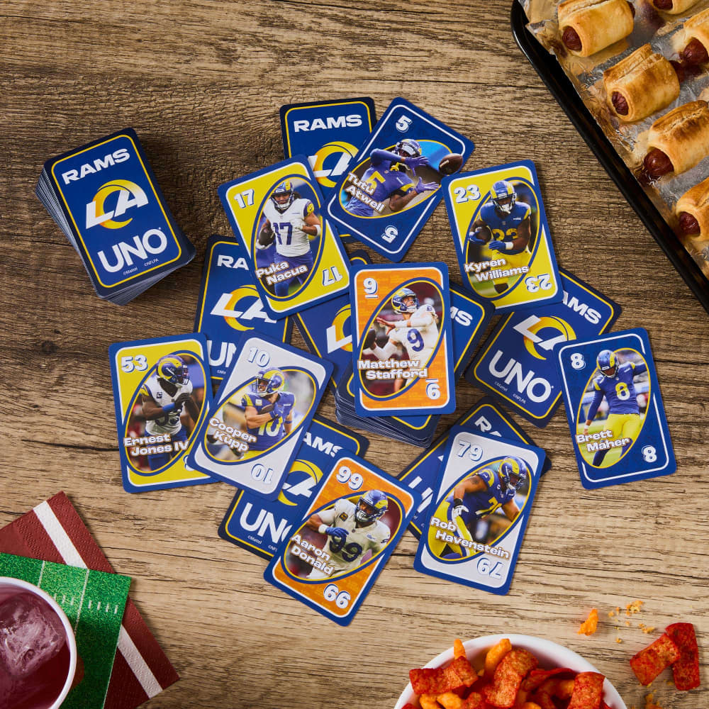 UNO Fandom NFL Los Angeles Rams Game Deck | Mattel Creations