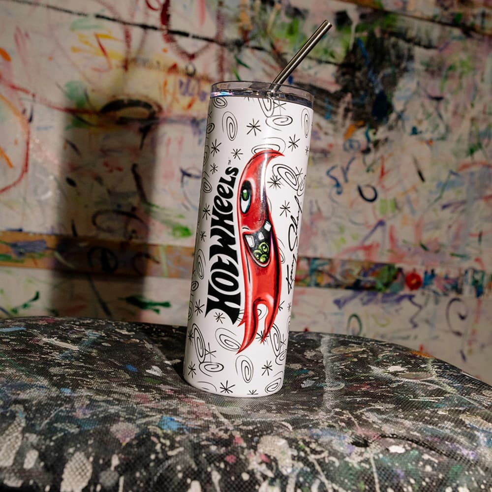 Hot Wheels x Kenny Scharf White Tumbler | Mattel Creations