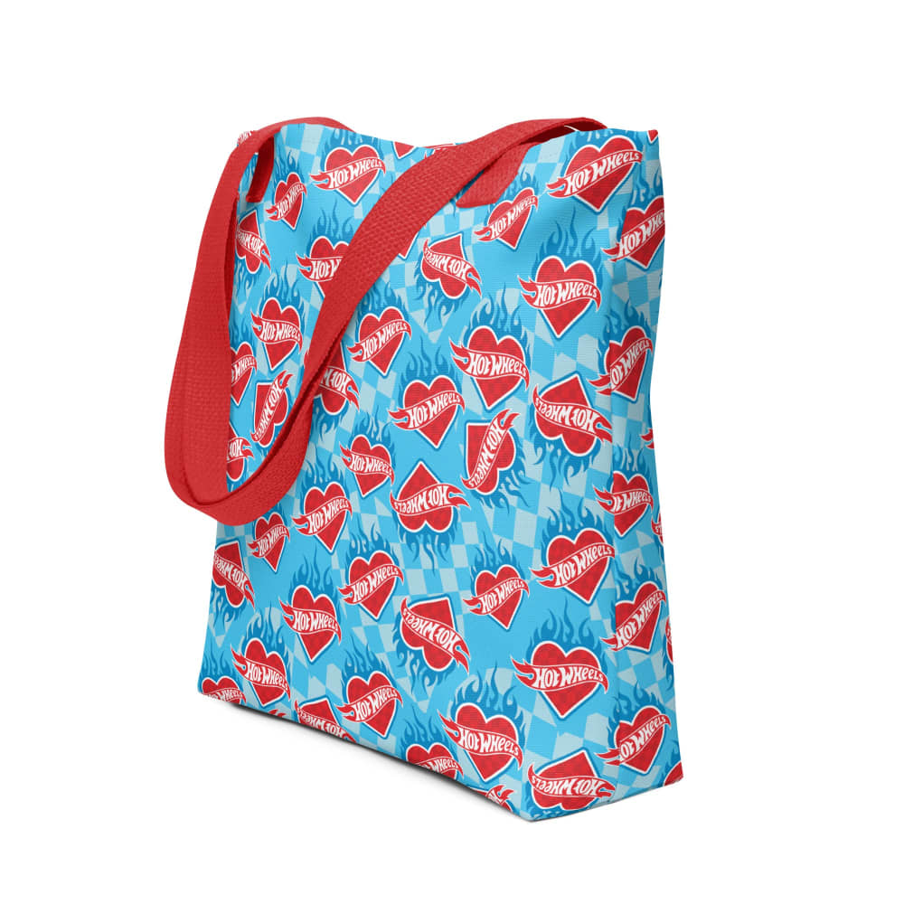 Hot Wheels Heart with Flame Tote Bag | Mattel Creations
