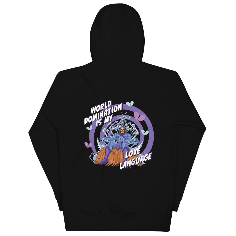 Masters of the Universe Skeletor Love Language Embroidered Black